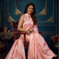 Rajwada - Pink Silk Blend Woven Saree with Unstitched Blouse