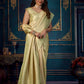 Rajwada - Light Green Silk Blend Woven Saree with Unstitched Blouse