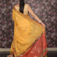 Rajwada Yellow Woven Cotton Silk Blend Saree With Unstitched Blouse For Women