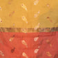 Rajwada Yellow Woven Cotton Silk Blend Saree With Unstitched Blouse For Women