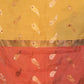 Rajwada Yellow Woven Cotton Silk Blend Saree With Unstitched Blouse For Women