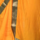 Rajwada Yellow Woven Silk Blend Saree With Unstitched Blouse For Women