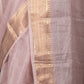 Rajwada Lilac Cotton Blend Woven Saree Without Blouse for Women