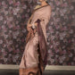 Rajwada Beige Woven Cotton Silk Blend Saree With Unstitched Blouse For Women