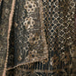 Rajwada Dark Green Semi Stitched Sequins Embroidered Net Lehenga with Unstitched Blouse And Dupatta For Women