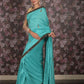 Rajwada Sea Green Embellished Tissue Silk Saree with Unstitched Blouse for Women