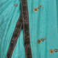 Rajwada Sea Green Embellished Tissue Silk Saree with Unstitched Blouse for Women