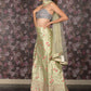 Rajwada Light Green Embroidered Semi Stitched Lehenga with Unstitched Blouse And Dupatta For Women