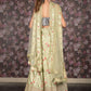 Rajwada Light Green Embroidered Semi Stitched Lehenga with Unstitched Blouse And Dupatta For Women