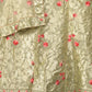 Rajwada Light Green Embroidered Semi Stitched Lehenga with Unstitched Blouse And Dupatta For Women
