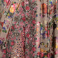 Rajwada Beige Shimmer Floral Printed Embellished Lycra Saree with Unstitched Blouse for Women