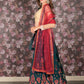 Rajwada Dark Green Sequins Embroidered Georgette Semi-Stitched Lehenga with Unstitched Blouse for Women
