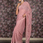Rajwada Pink Stone Embellished Crepe Saree for Women