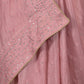 Rajwada Pink Stone Embellished Crepe Saree for Women