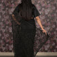 Rajwada Black Net Embroidered Saree With Unstitched Blouse For Women
