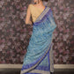 Rajwada Blue Printed Georgette Saree for Women
