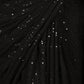 Rajwada Black Heavy Sequins Embroidered Georgette Saree with Unstitched Blouse for Women