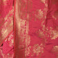 Rajwada Magenta Woven Silk Blend Saree with Unstitched Blouse for Women