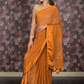 Rajwada Mustard Embellished Chiffon Saree with Unstitched Blouse for Women