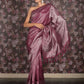 Rajwada Purple Woven Silk Blend Saree with Unstitched Blouse for Women