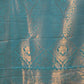 Rajwada Blue Woven Silk Blend Saree With Unstitched Blouse For Women