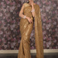 Rajwada Golden All- Sequins Saree With Unstitched Blouse For Women