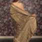 Rajwada Dark Olive Embroidered Silk Blend Saree with Unstitched Blouse for Women
