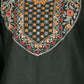 Rajwada Dark Green Straight Embroidered Kurta For Women