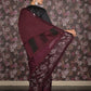 Rajwada Purple Embellished Lycra Saree With Unstitched Blouse For Women