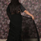 Rajwada Black Sequins Embroidered Georgette Saree With Unstitched Blouse For Women