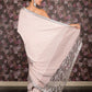 Rajwada Lilac Sequins and Beads Embroidered Lycra Saree with Unstitched Blouse for Women