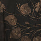 Rajwada Black Foil Print Chiffon Saree With Unstitched Blouse For Women