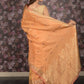 Rajwada Mustard Woven Silk Blend Saree With Unstitched Blouse For Women