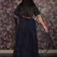 Rajwada Navy Blue Embroidered Semi Stitched Net Lehenga Set With Dupatta And Unstitched Blouse For Women