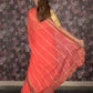 Rajwada Red Woven Crepe Saree With Unstitched Blouse For Women