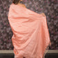 Rajwada Peach Silk Blend Woven Saree with Unstitched Blouse for Women
