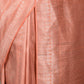 Rajwada Peach Silk Blend Woven Saree with Unstitched Blouse for Women