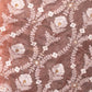 Rajwada Peach Embroidered Organza Saree Without Blouse for Women