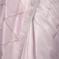 Rajwada Light Pink Soft Net Embellished Saree with Unstitched Blouse for Women