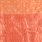 Rajwada Orange Cotton Silk Blend Woven Saree With Unstitched Blouse For Women