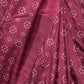 Rajwada Purple Bandhani Print Silk Blend Saree with Unstitched Blouse for Women