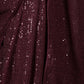 Rajwada Purple Sequin Embroidered Net Saree With Unstitched Blouse For Women