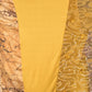 Rajwada Yellow Printed Embroidered Lycra Saree with Unstitched Blouse for Women