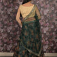 Rajwada Dark Green Embroidered Lehenga Set With Dupatta And Unstitched Blouse For Women