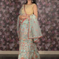 Rajwada Light Blue Embroidered Semi Stitched Net Lehenga Set With Dupatta And Unstitched Blouse For Women
