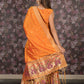 Rajwada Mustard Woven Long Stitched Kurta Set With Dupatta For Women