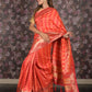 Rajwada Multicolored Woven Silk Blend Saree With Unstitched Blouse For Women