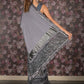 Rajwada Grey Embellished Lycra Saree With Unstitched Blouse For Women