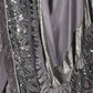 Rajwada Grey Embellished Lycra Saree With Unstitched Blouse For Women