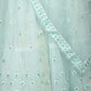 Rajwada Sea Green Embroidered Semi Stitched Net Lehenga with Untitched Blouse For Women
